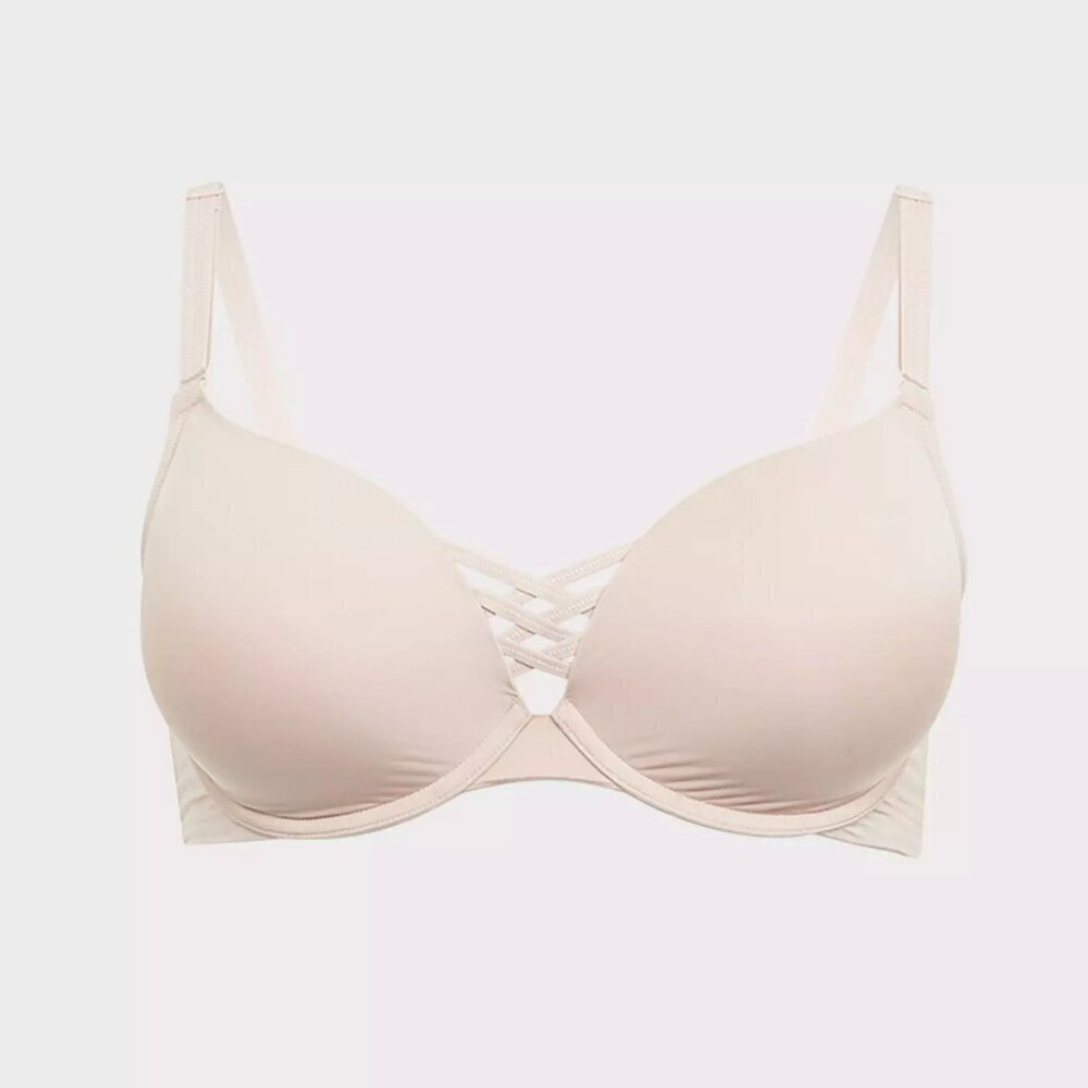 XO Plunge Push-Up Bra  Size 50 B – Beige Tan - Picture 4 of 9